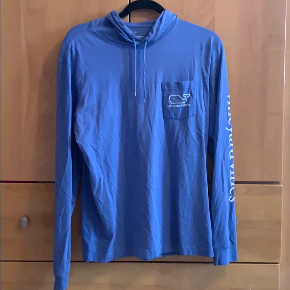 Blue Cotton Hoodie by Vineyard Vines